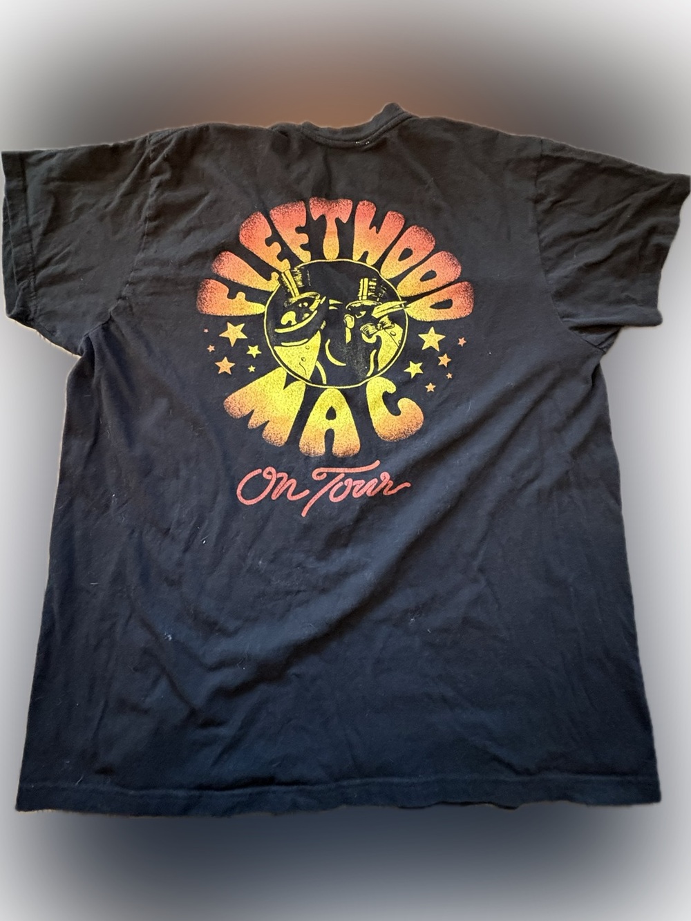 Fleetwood Mac Black 'On Tour' Vintage Style Tee